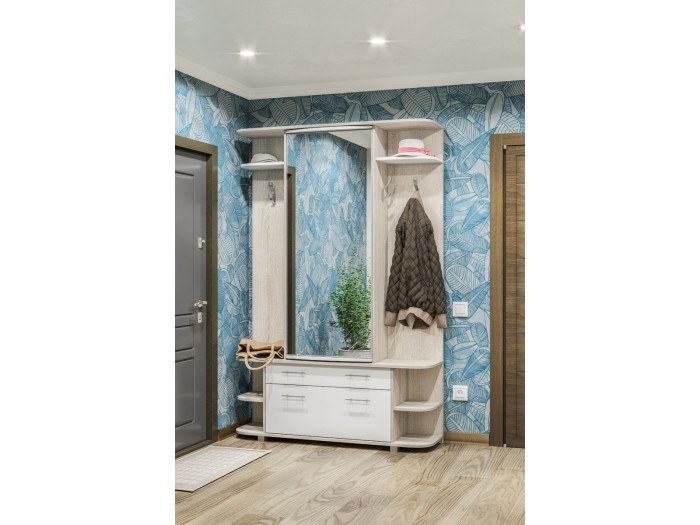 Портманто ПРИМА (дъб сонома/бяло)